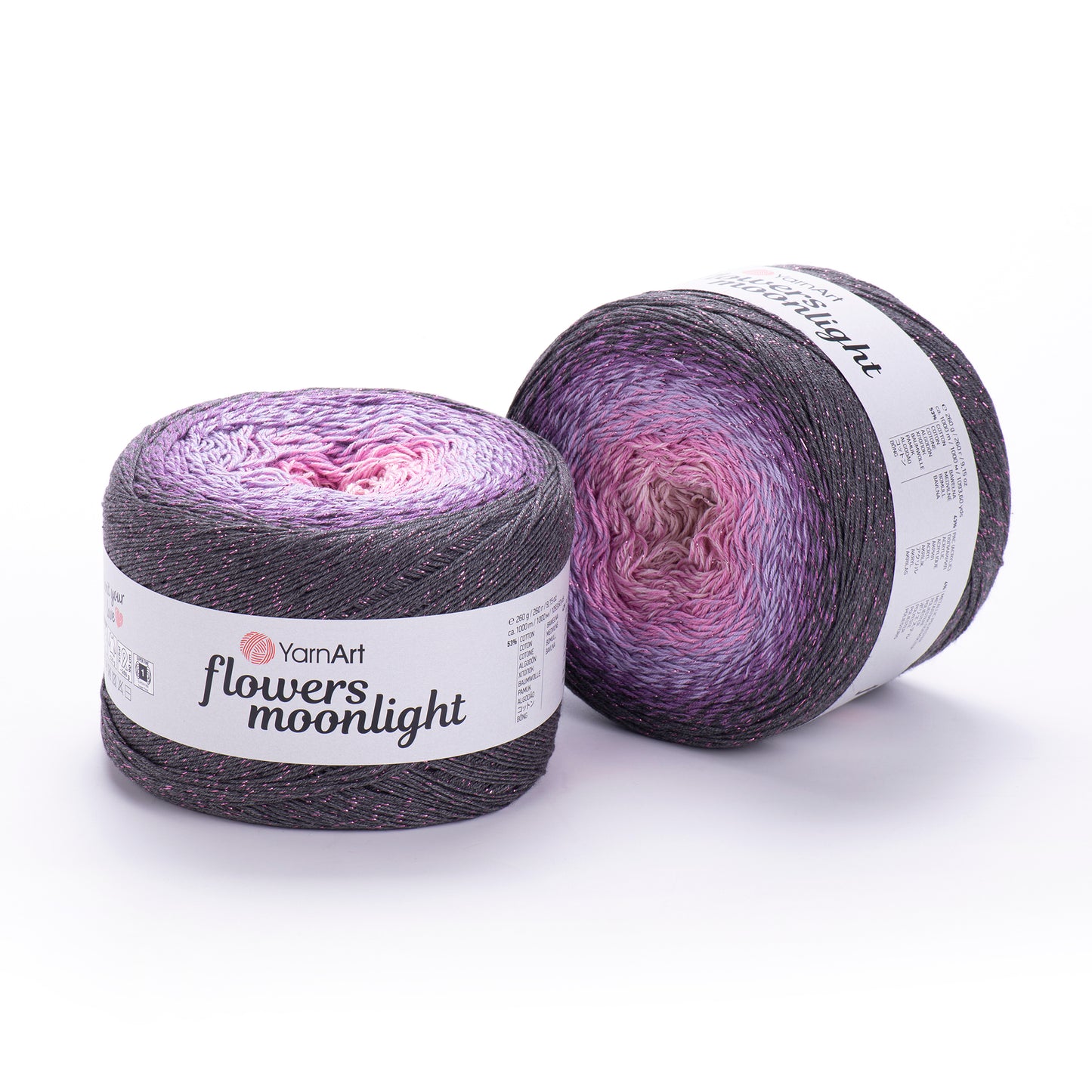 YarnArt Flowers Moonlight 1 x 260g - 1000m - 53% Cotton - 43% Acrylic - 4% Metallic Polyester Knitting Crochet Yarn (Copy)