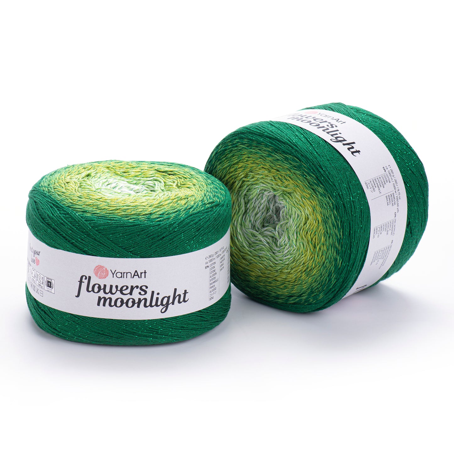 YarnArt Flowers Moonlight 1 x 260g - 1000m - 53% Cotton - 43% Acrylic - 4% Metallic Polyester Knitting Crochet Yarn (Copy)