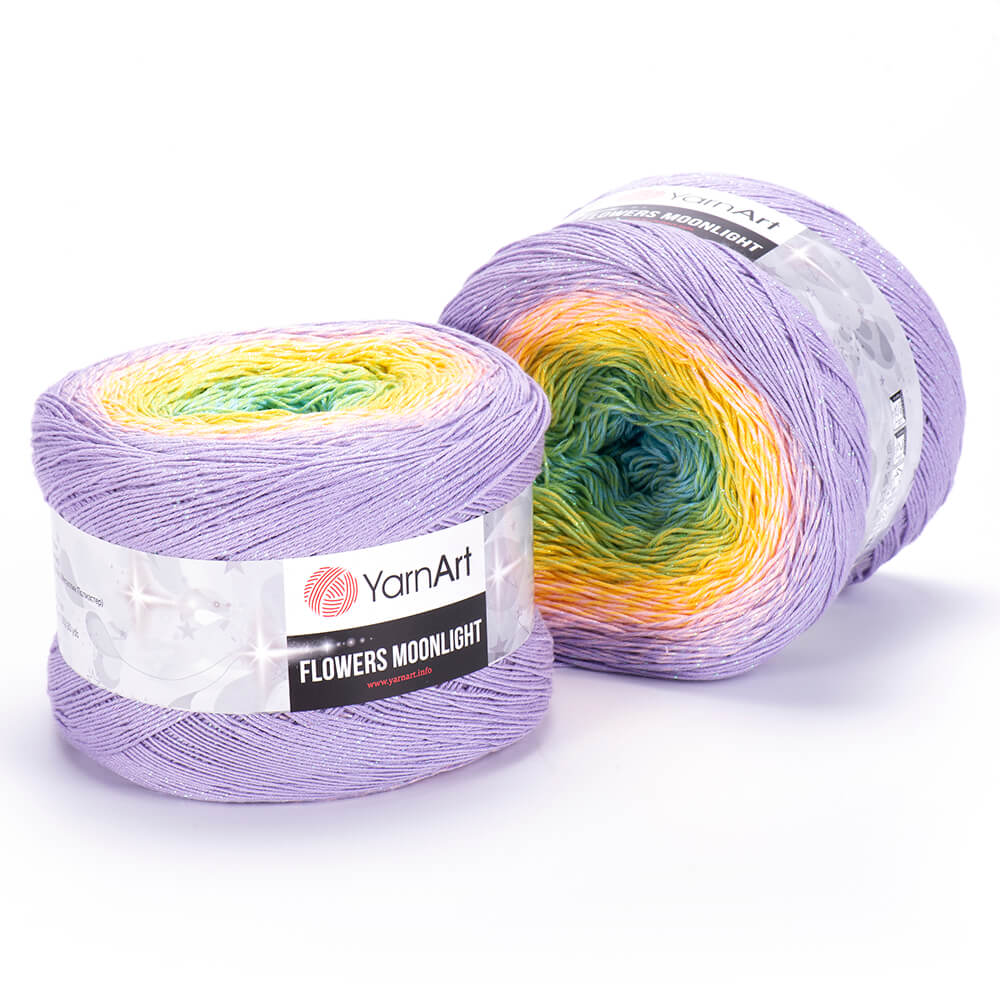 YarnArt Flowers Moonlight 1 x 260g - 1000m - 53% Cotton - 43% Acrylic - 4% Metallic Polyester Knitting Crochet Yarn (Copy)