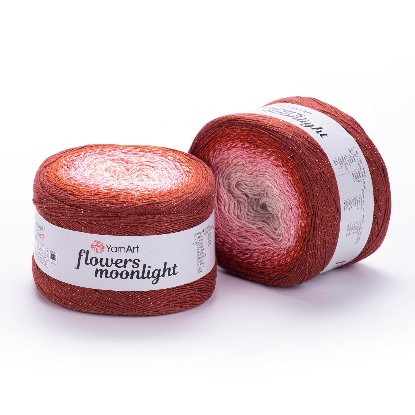 YarnArt Flowers Moonlight 1 x 260g - 1000m - 53% Cotton - 43% Acrylic - 4% Metallic Polyester Knitting Crochet Yarn (Copy)