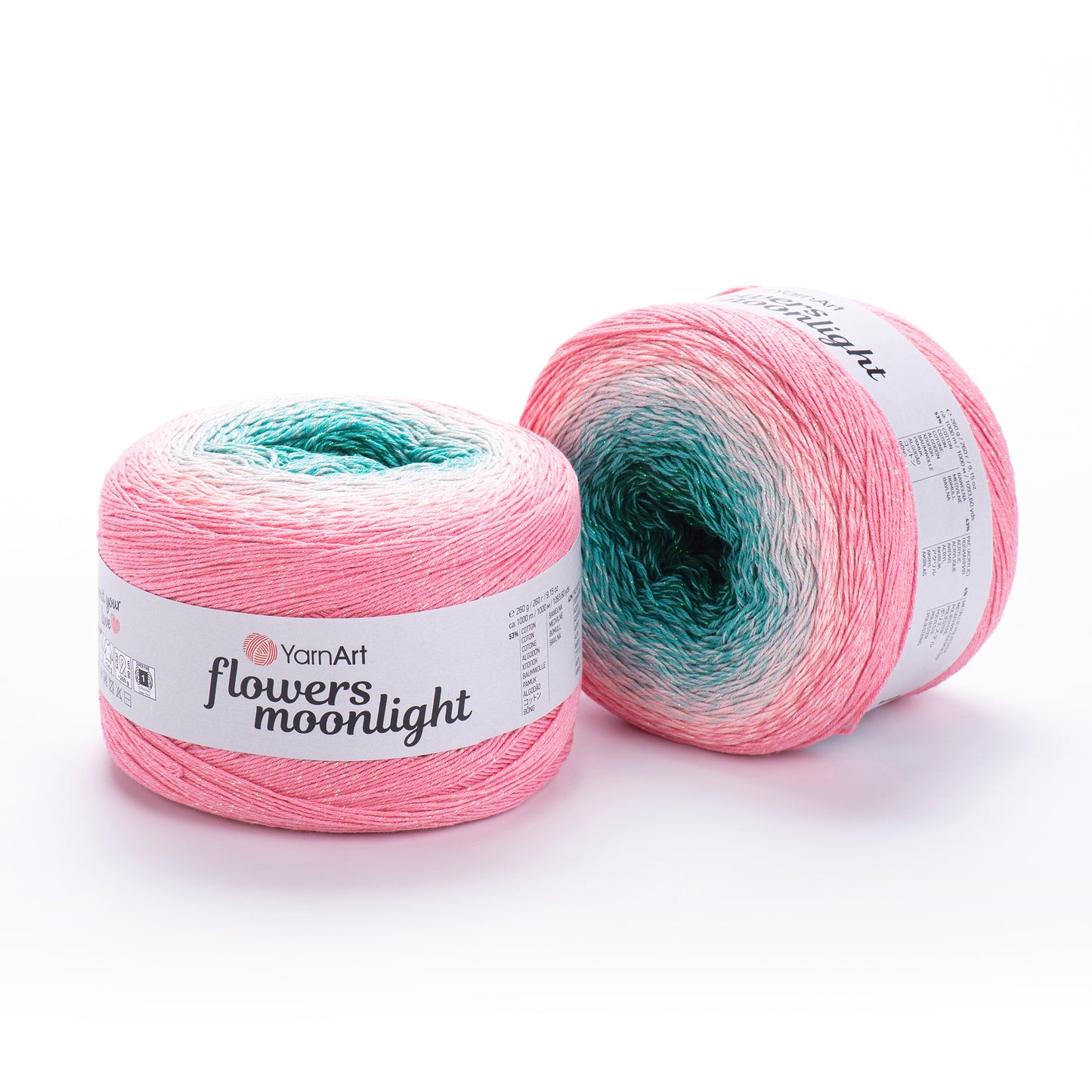 YarnArt Flowers Moonlight 1 x 260g - 1000m - 53% Cotton - 43% Acrylic - 4% Metallic Polyester Knitting Crochet Yarn (Copy)
