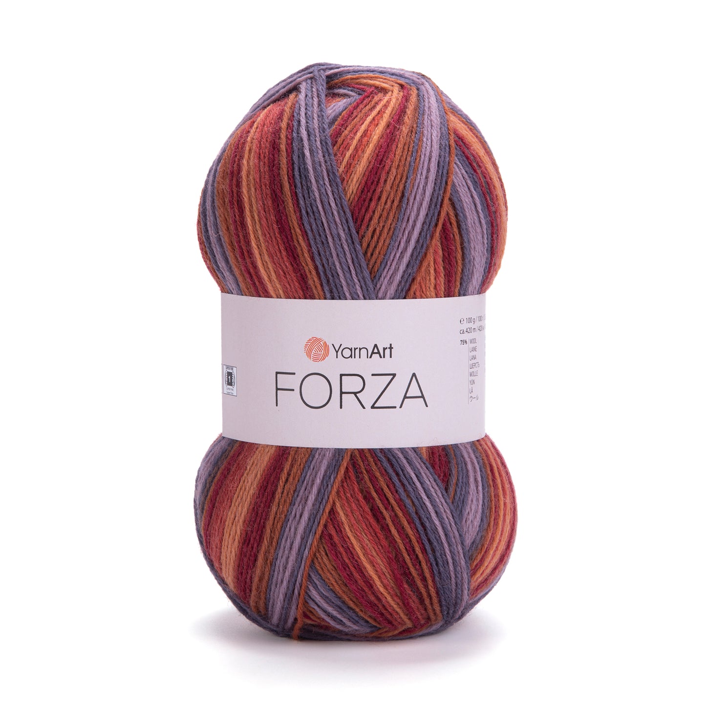 YarnArt Forza 5 x 100g - 420m - 75% Wool - 25% Polyamide Knitting Crochet Sock Yarn