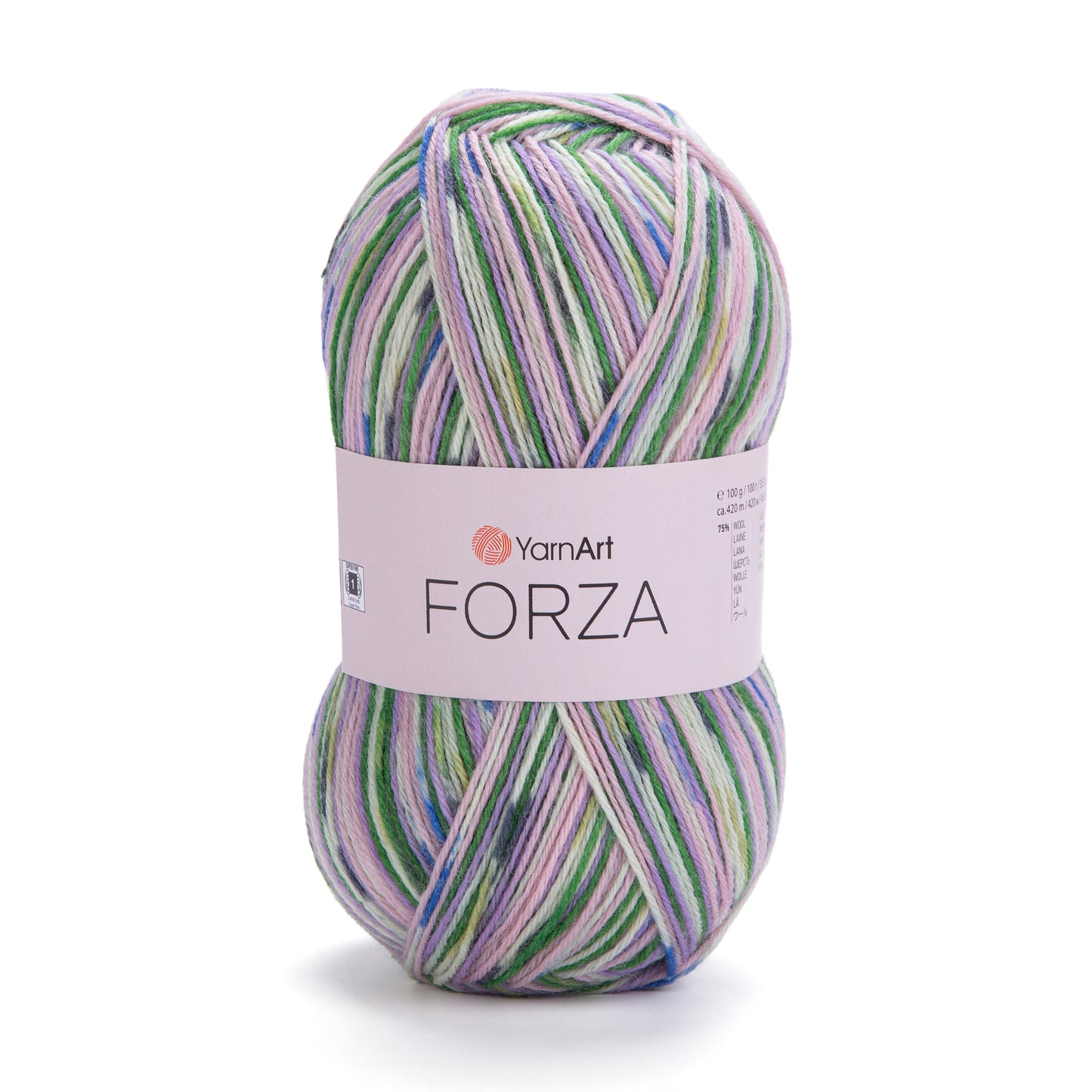 YarnArt Forza 5 x 100g - 420m - 75% Wool - 25% Polyamide Knitting Crochet Sock Yarn