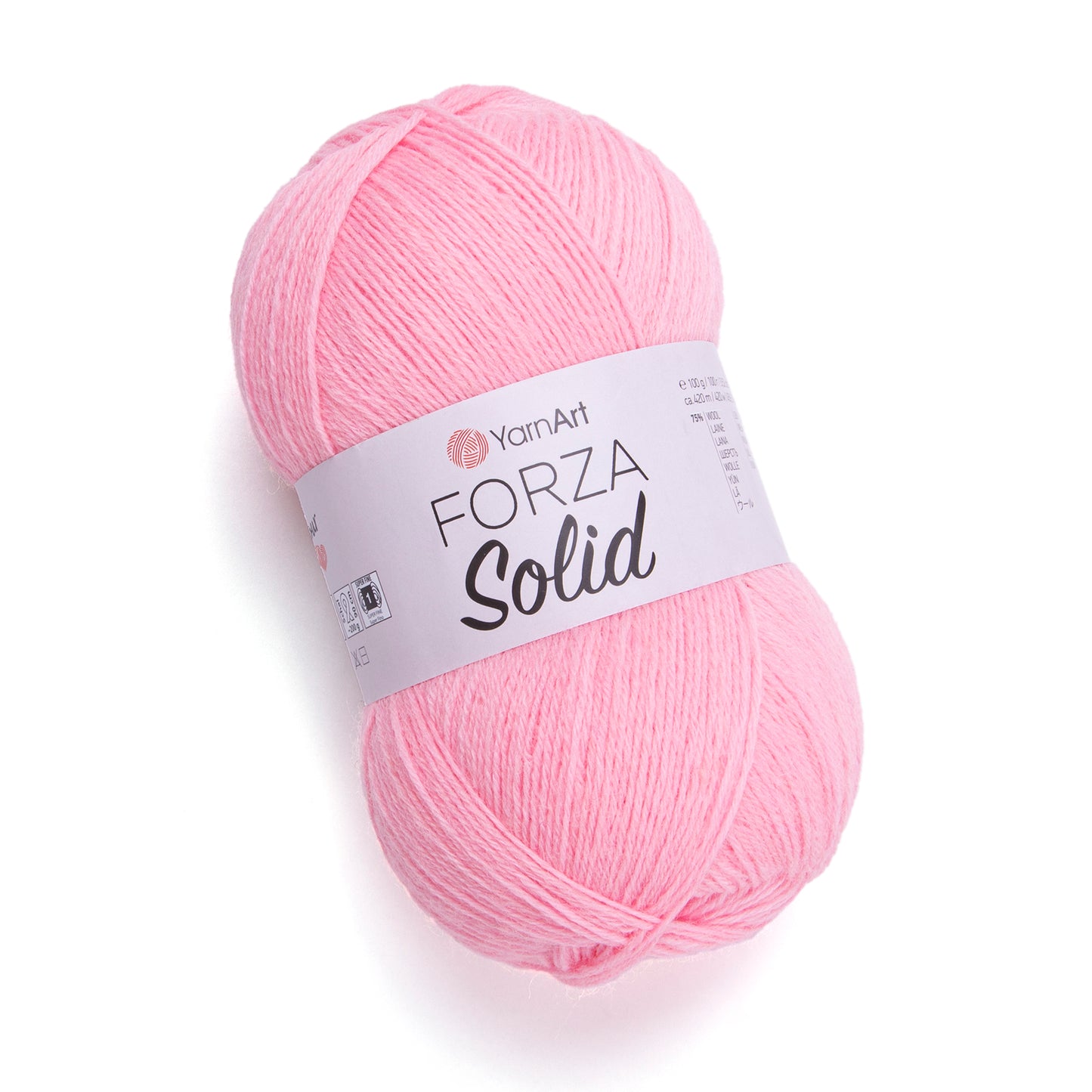 YarnArt Forza Solid 5 x 100g - 420m - 75% Wool - 25% Polyamide Knitting Crochet Sock Yarn