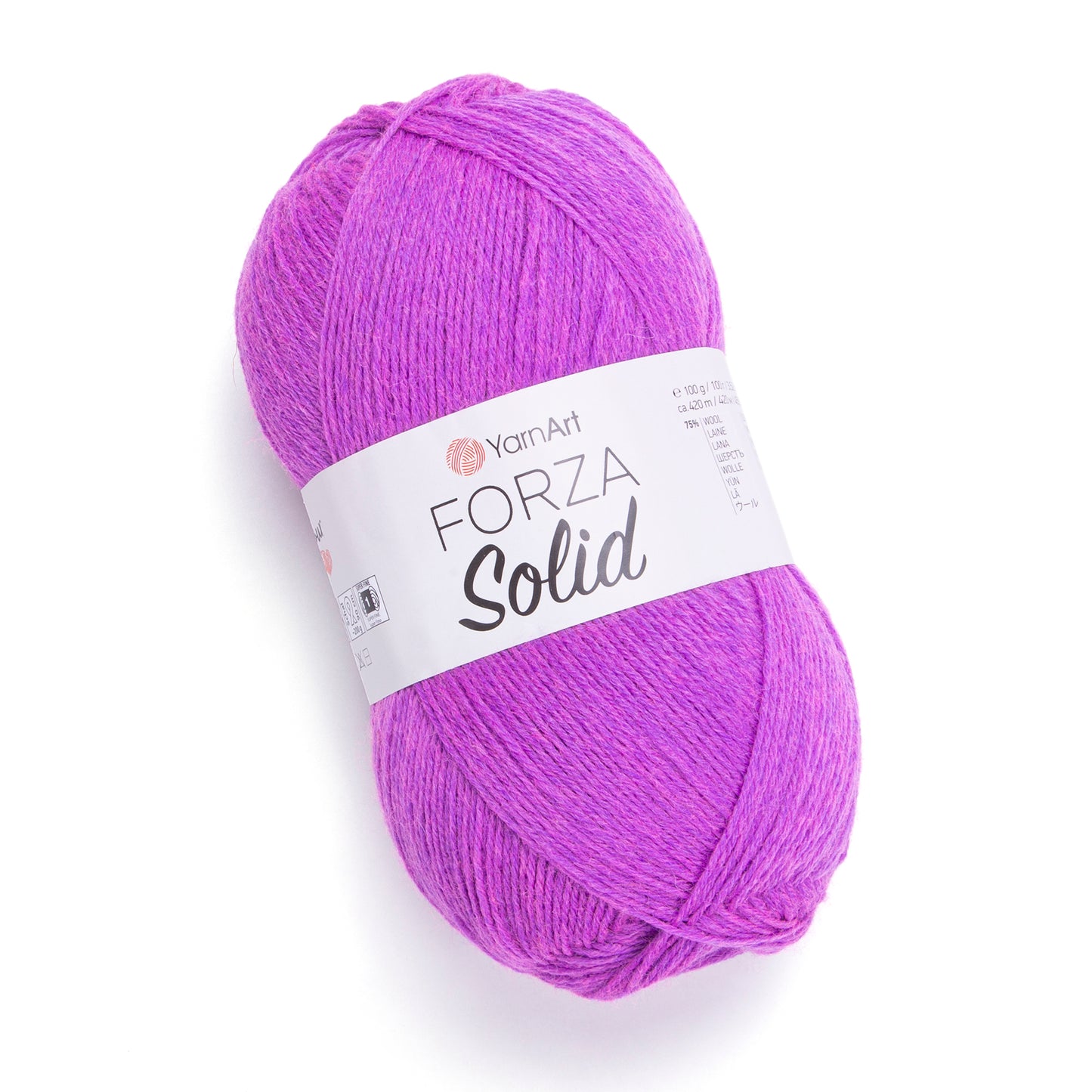 YarnArt Forza Solid 5 x 100g - 420m - 75% Wool - 25% Polyamide Knitting Crochet Sock Yarn