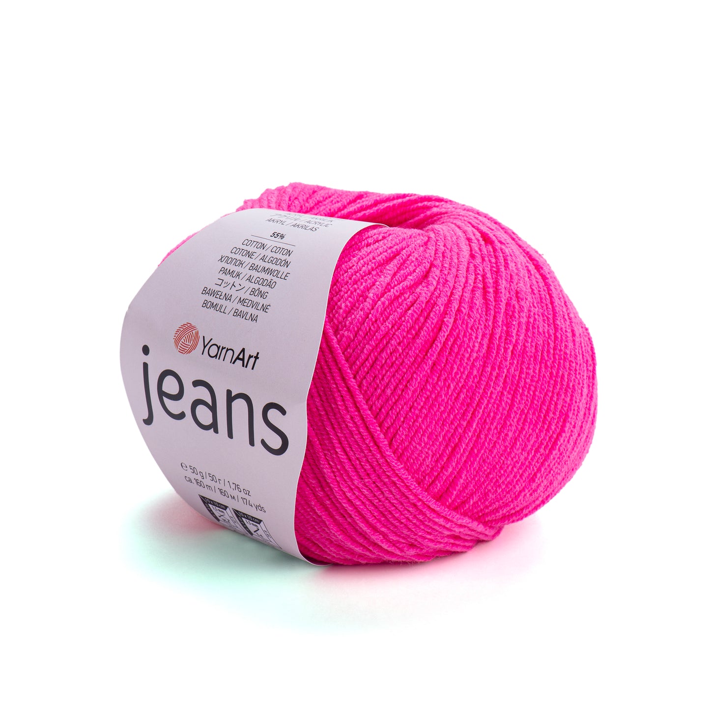 YarnArt Jeans 5 x 50g - 160m - 55% Cotton - 45% Polyacrylic Knitting Crochet Yarn