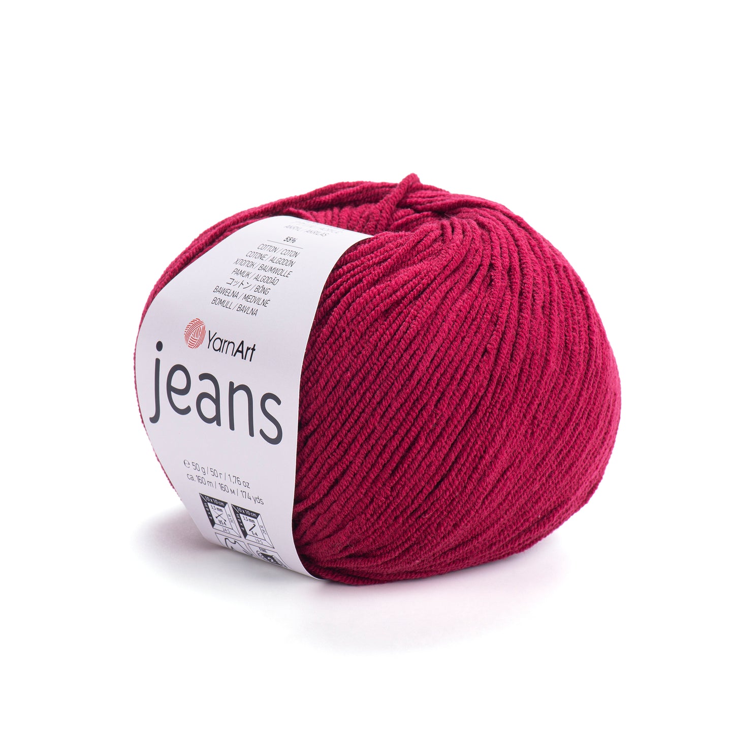 YarnArt Jeans 5 x 50g - 160m - 55% Cotton - 45% Polyacrylic Knitting Crochet Yarn