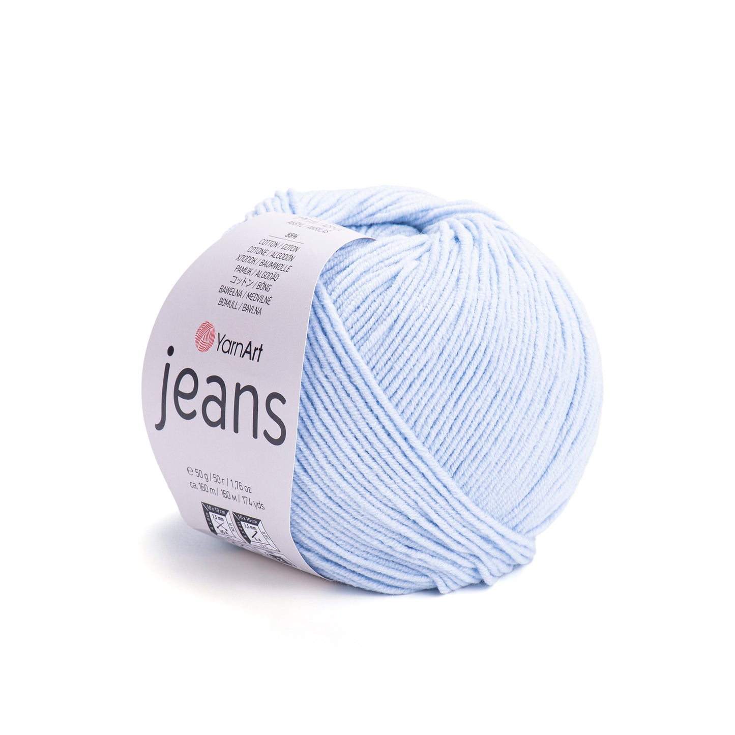 YarnArt Jeans 5 x 50g - 160m - 55% Cotton - 45% Polyacrylic Knitting Crochet Yarn