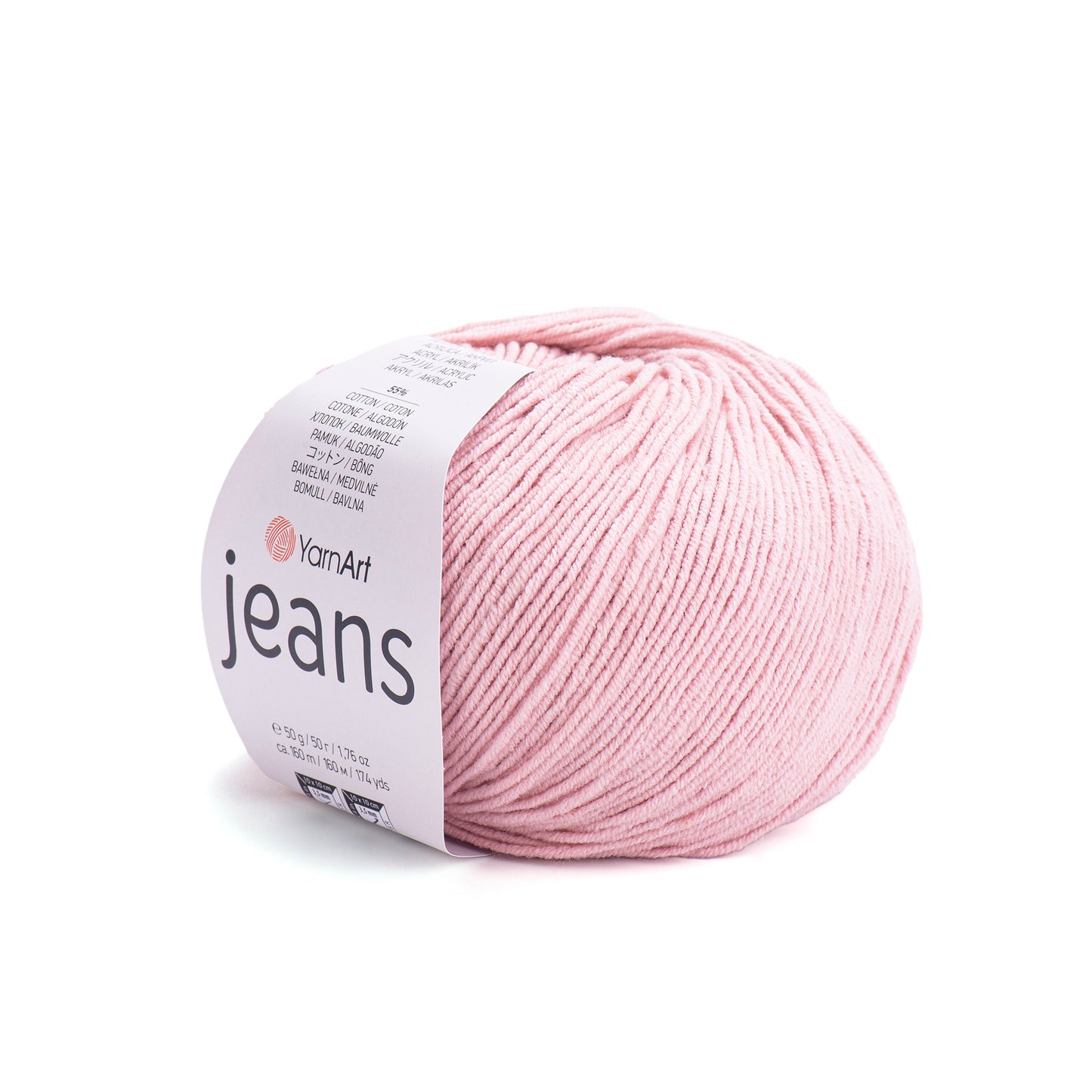 YarnArt Jeans 5 x 50g - 160m - 55% Cotton - 45% Polyacrylic Knitting Crochet Yarn