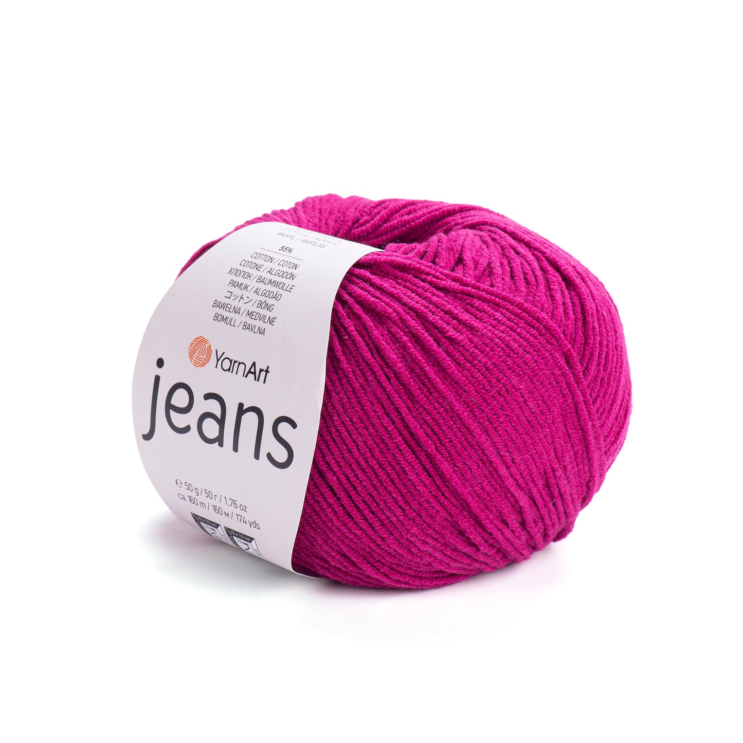 YarnArt Jeans 5 x 50g - 160m - 55% Cotton - 45% Polyacrylic Knitting Crochet Yarn