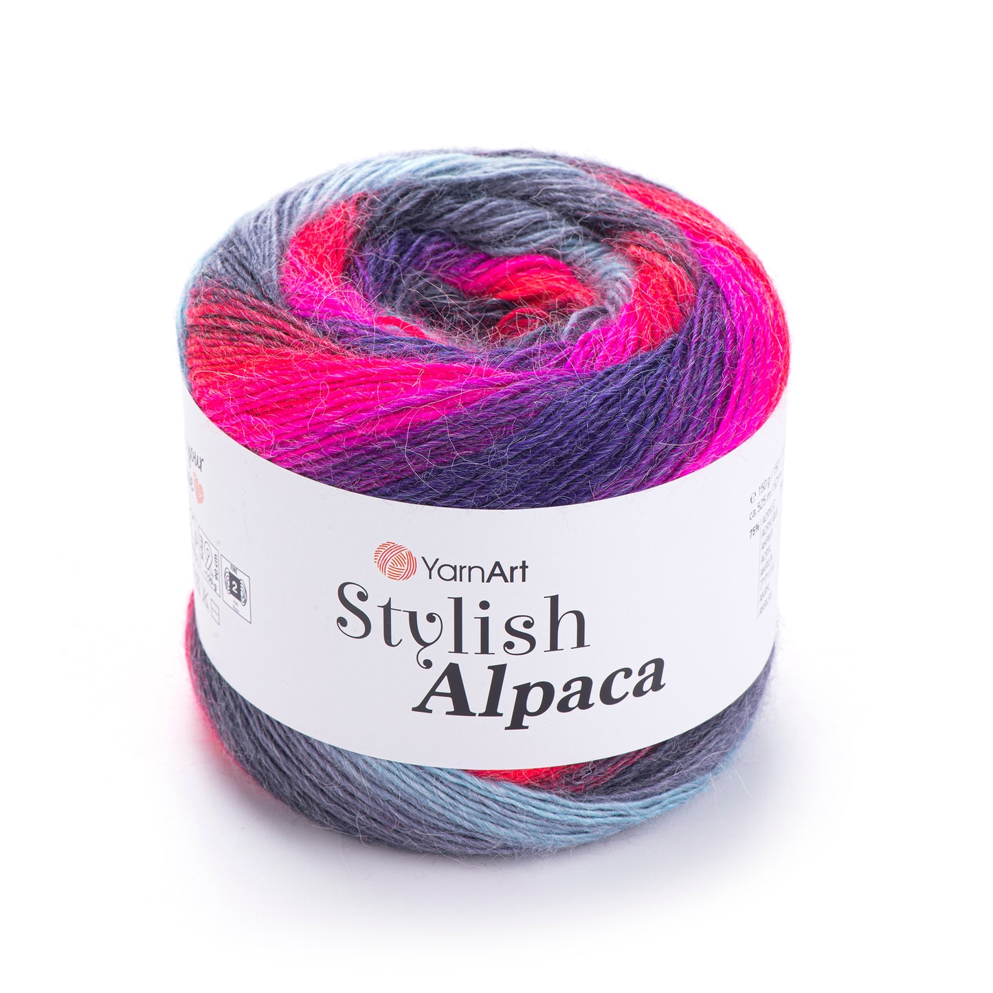 YarnArt Stylish Alpaca 1 x 150g - 525m - 25% Alpaca - 75% Acrylic Fine DK Knitting Crochet Yarn
