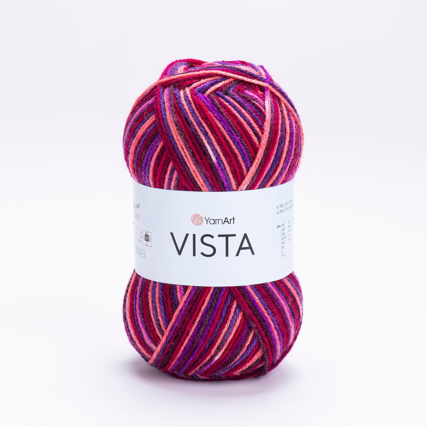 YarnArt Vista DK 5 x 100g - 280m - 25% Wool - 75% Acrylic Knitting Crochet Yarn