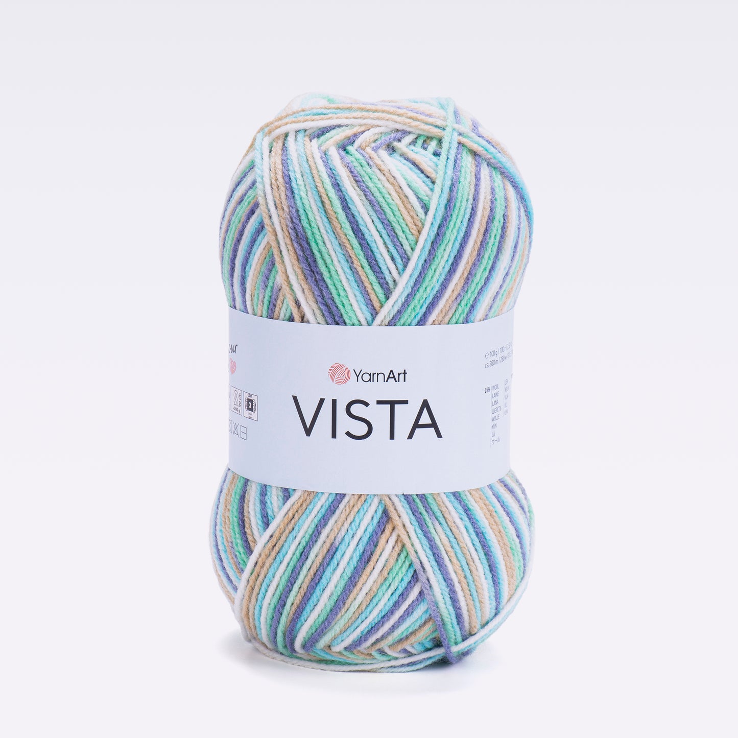 YarnArt Vista DK 5 x 100g - 280m - 25% Wool - 75% Acrylic Knitting Crochet Yarn