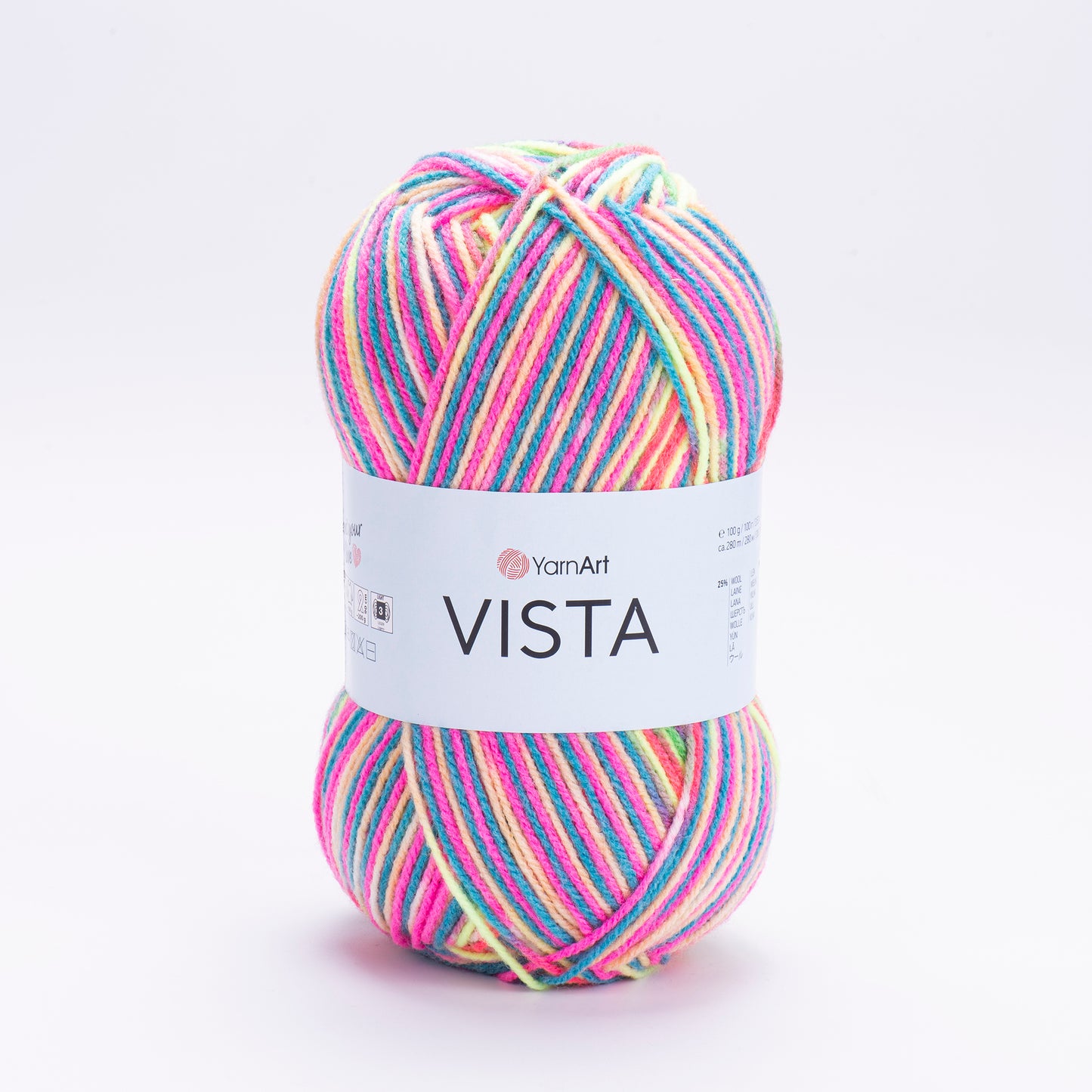 YarnArt Vista DK 5 x 100g - 280m - 25% Wool - 75% Acrylic Knitting Crochet Yarn