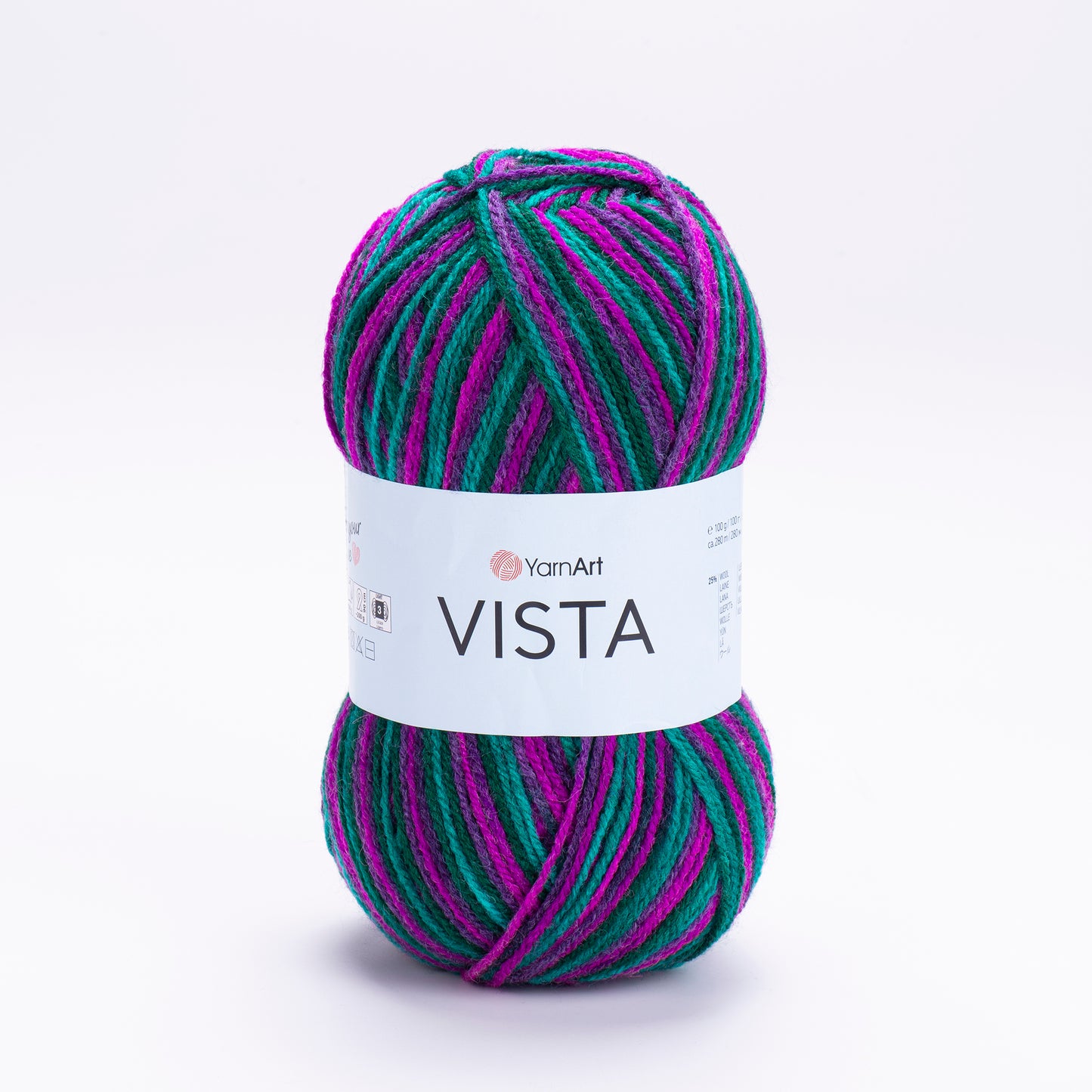 YarnArt Vista DK 5 x 100g - 280m - 25% Wool - 75% Acrylic Knitting Crochet Yarn