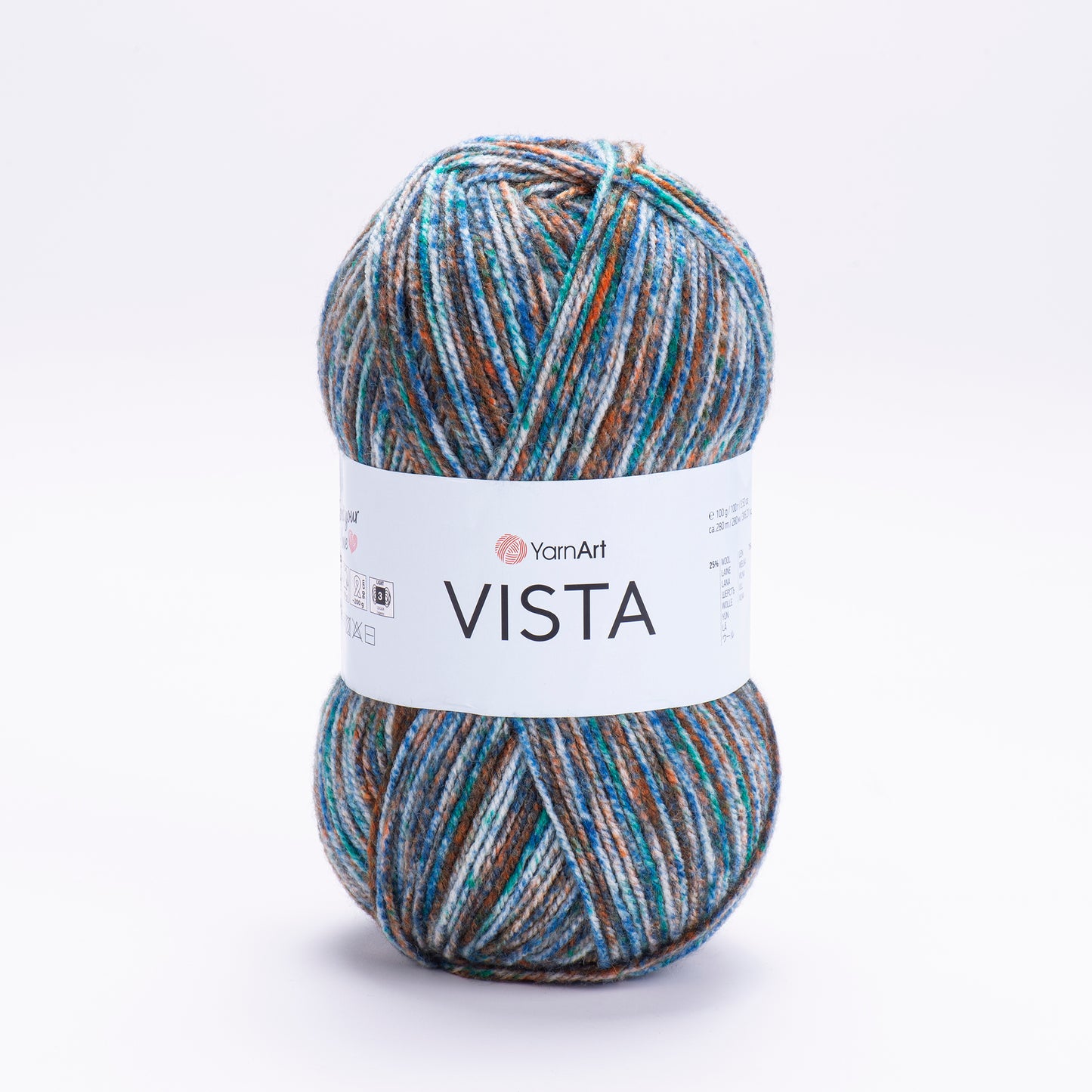 YarnArt Vista DK 5 x 100g - 280m - 25% Wool - 75% Acrylic Knitting Crochet Yarn