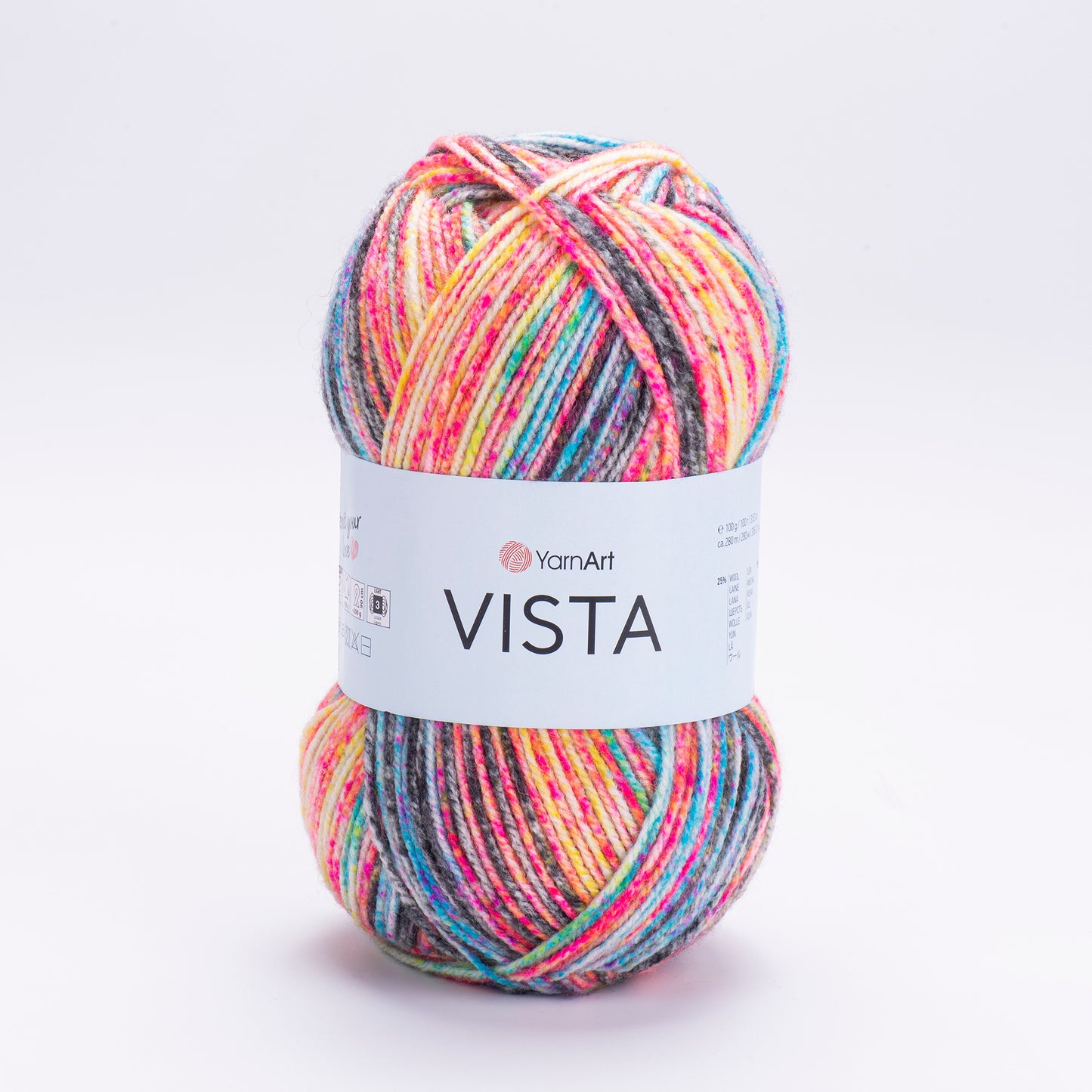 YarnArt Vista DK 5 x 100g - 280m - 25% Wool - 75% Acrylic Knitting Crochet Yarn
