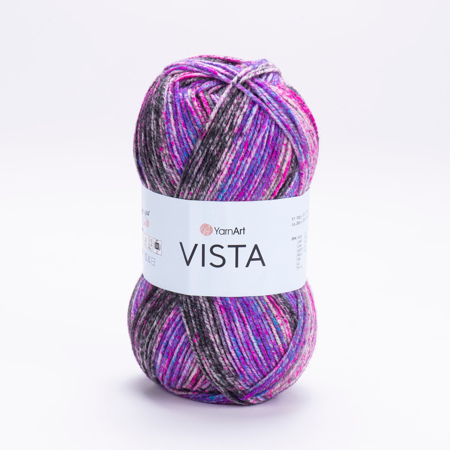 YarnArt Vista DK 5 x 100g - 280m - 25% Wool - 75% Acrylic Knitting Crochet Yarn