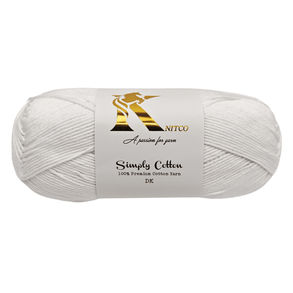 Knitco Simply Cotton DK 1 x 100g Balls 100% Premium Cotton - 250 metres - Knitting Crochet Yarn