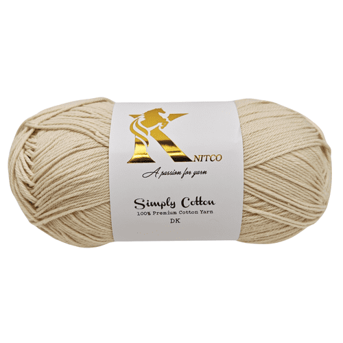 Knitco Simply Cotton DK 1 x 100g Balls 100% Premium Cotton - 250 metres - Knitting Crochet Yarn