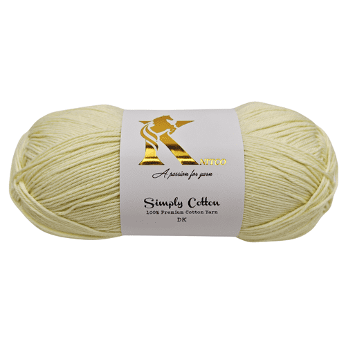 Knitco Simply Cotton DK 1 x 100g Balls 100% Premium Cotton - 250 metres - Knitting Crochet Yarn