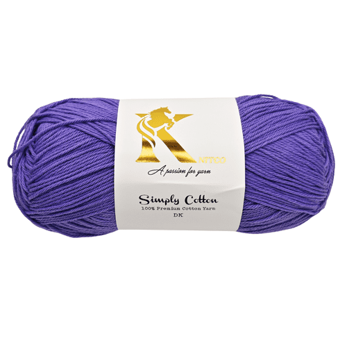 Knitco Simply Cotton DK 1 x 100g Balls 100% Premium Cotton - 250 metres - Knitting Crochet Yarn