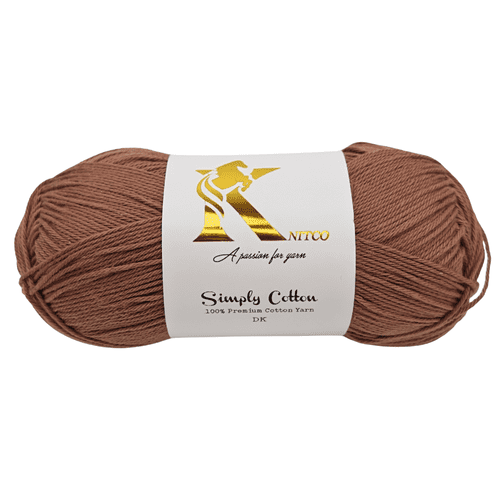 Knitco Simply Cotton DK 1 x 100g Balls 100% Premium Cotton - 250 metres - Knitting Crochet Yarn