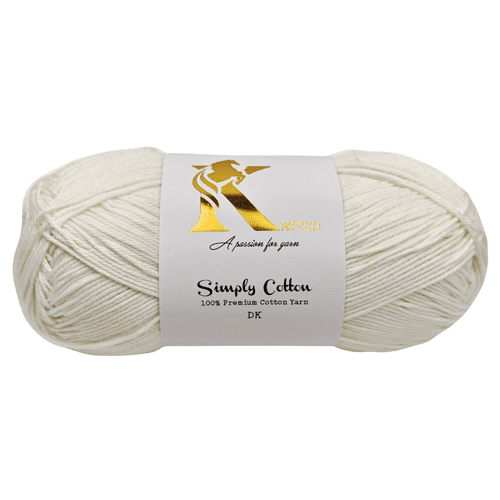 Knitco Simply Cotton DK 1 x 100g Balls 100% Premium Cotton - 250 metres - Knitting Crochet Yarn
