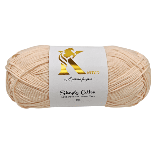 Knitco Simply Cotton DK 1 x 100g Balls 100% Premium Cotton - 250 metres - Knitting Crochet Yarn