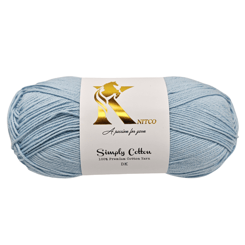 Knitco Simply Cotton DK 1 x 100g Balls 100% Premium Cotton - 250 metres - Knitting Crochet Yarn