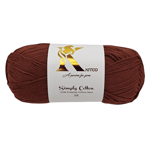 Knitco Simply Cotton DK 1 x 100g Balls 100% Premium Cotton - 250 metres - Knitting Crochet Yarn