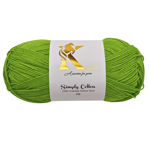 Knitco Simply Cotton DK 1 x 100g Balls 100% Premium Cotton - 250 metres - Knitting Crochet Yarn