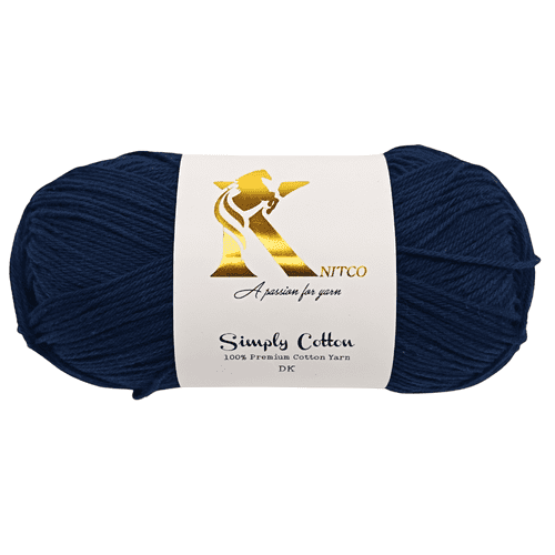Knitco Simply Cotton DK 1 x 100g Balls 100% Premium Cotton - 250 metres - Knitting Crochet Yarn
