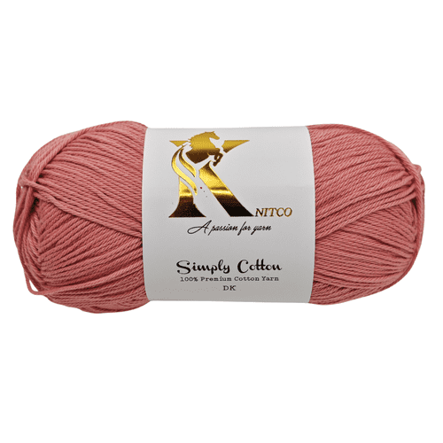 Knitco Simply Cotton DK 1 x 100g Balls 100% Premium Cotton - 250 metres - Knitting Crochet Yarn