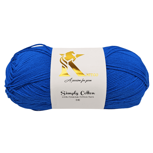 Knitco Simply Cotton DK 1 x 100g Balls 100% Premium Cotton - 250 metres - Knitting Crochet Yarn
