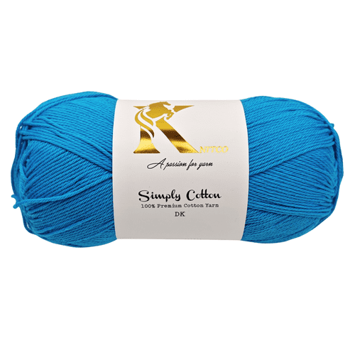 Knitco Simply Cotton DK 1 x 100g Balls 100% Premium Cotton - 250 metres - Knitting Crochet Yarn