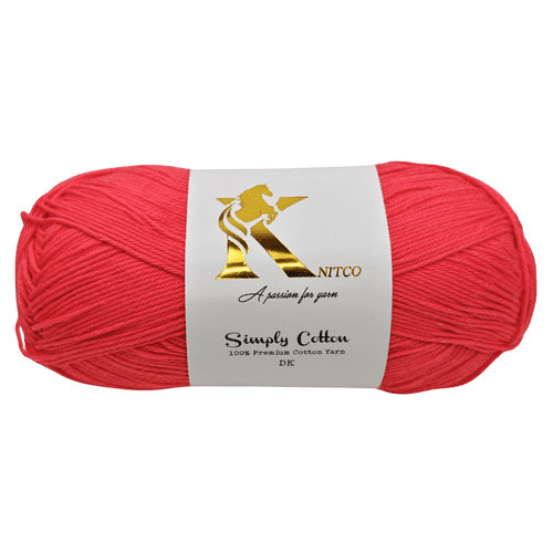 Knitco Simply Cotton DK 1 x 100g Balls 100% Premium Cotton - 250 metres - Knitting Crochet Yarn