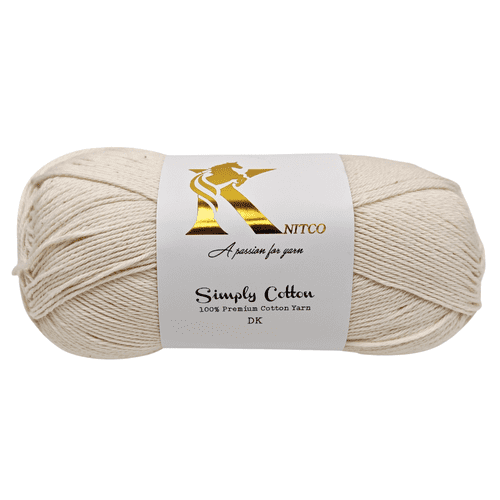 Knitco Simply Cotton DK 1 x 100g Balls 100% Premium Cotton - 250 metres - Knitting Crochet Yarn