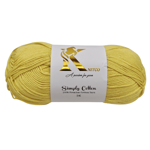Knitco Simply Cotton DK 1 x 100g Balls 100% Premium Cotton - 250 metres - Knitting Crochet Yarn