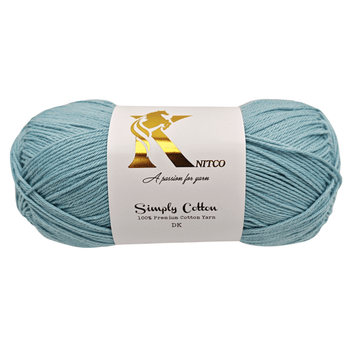 Knitco Simply Cotton DK 1 x 100g Balls 100% Premium Cotton - 250 metres - Knitting Crochet Yarn