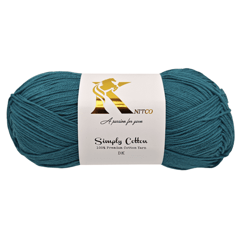 Knitco Simply Cotton DK 1 x 100g Balls 100% Premium Cotton - 250 metres - Knitting Crochet Yarn