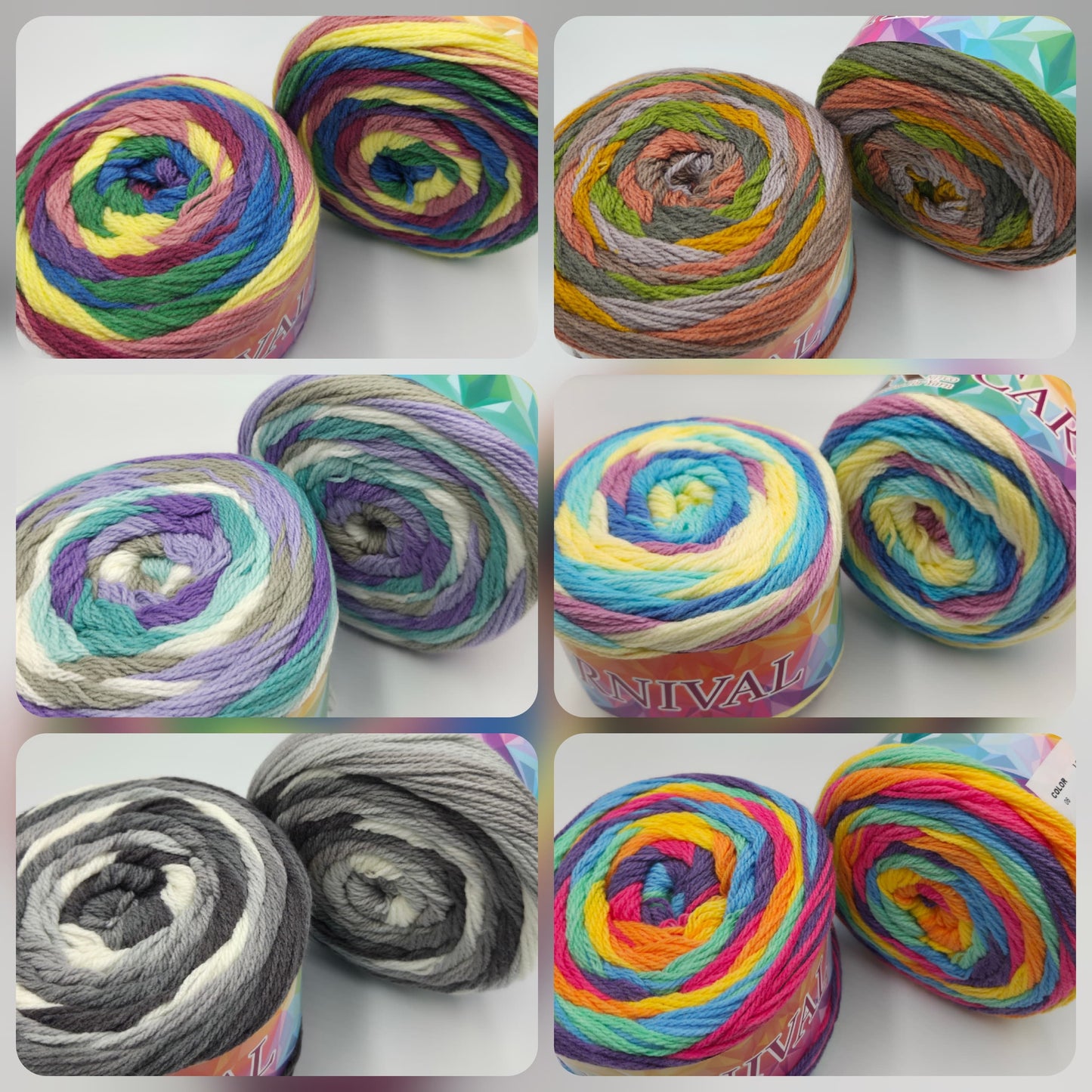 Knitco Carnival 1 x 200g - 472m - 100% Acrylic Knitting Crochet Yarn