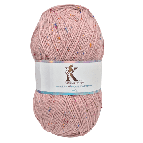 Knitco Aran 400g Ball Wool with Tweed 872m - 80% Acrylic - 15% Wool - 5% Viscose Knitting Crochet Yarn