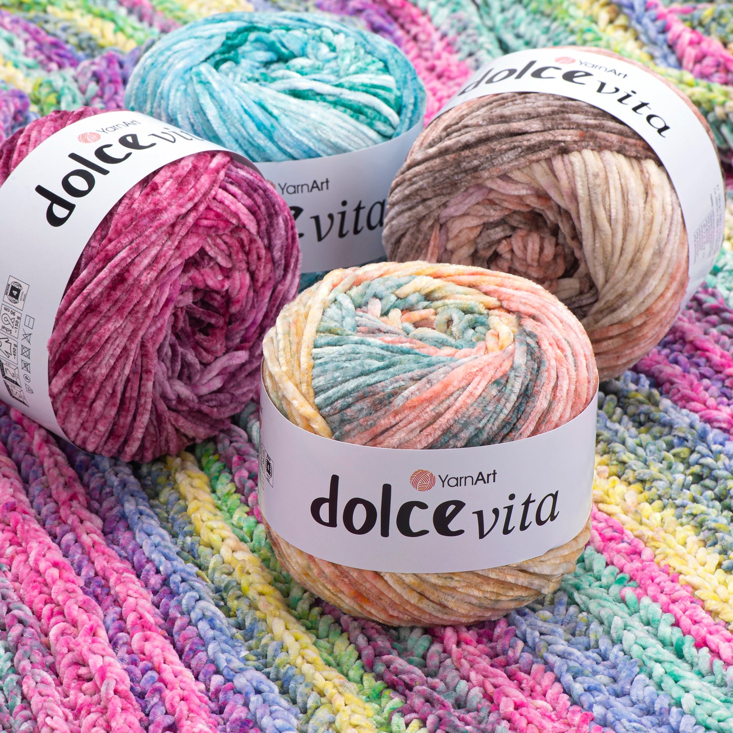 YarnArt Dolce Vita 1 x 100g - 100% micro polyester Knitting Crochet Yarn