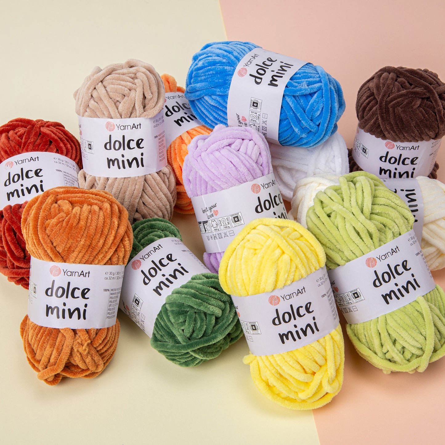 YarnArt Dolce Mini 12 x 30g balls Bundle 100% micro polyester Choose from 4 sets Knitting Crochet Yarn