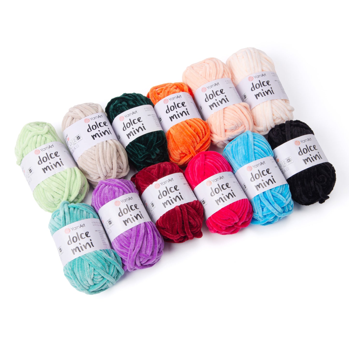 YarnArt Dolce Mini 12 x 30g balls Bundle 100% micro polyester Choose from 4 sets Knitting Crochet Yarn