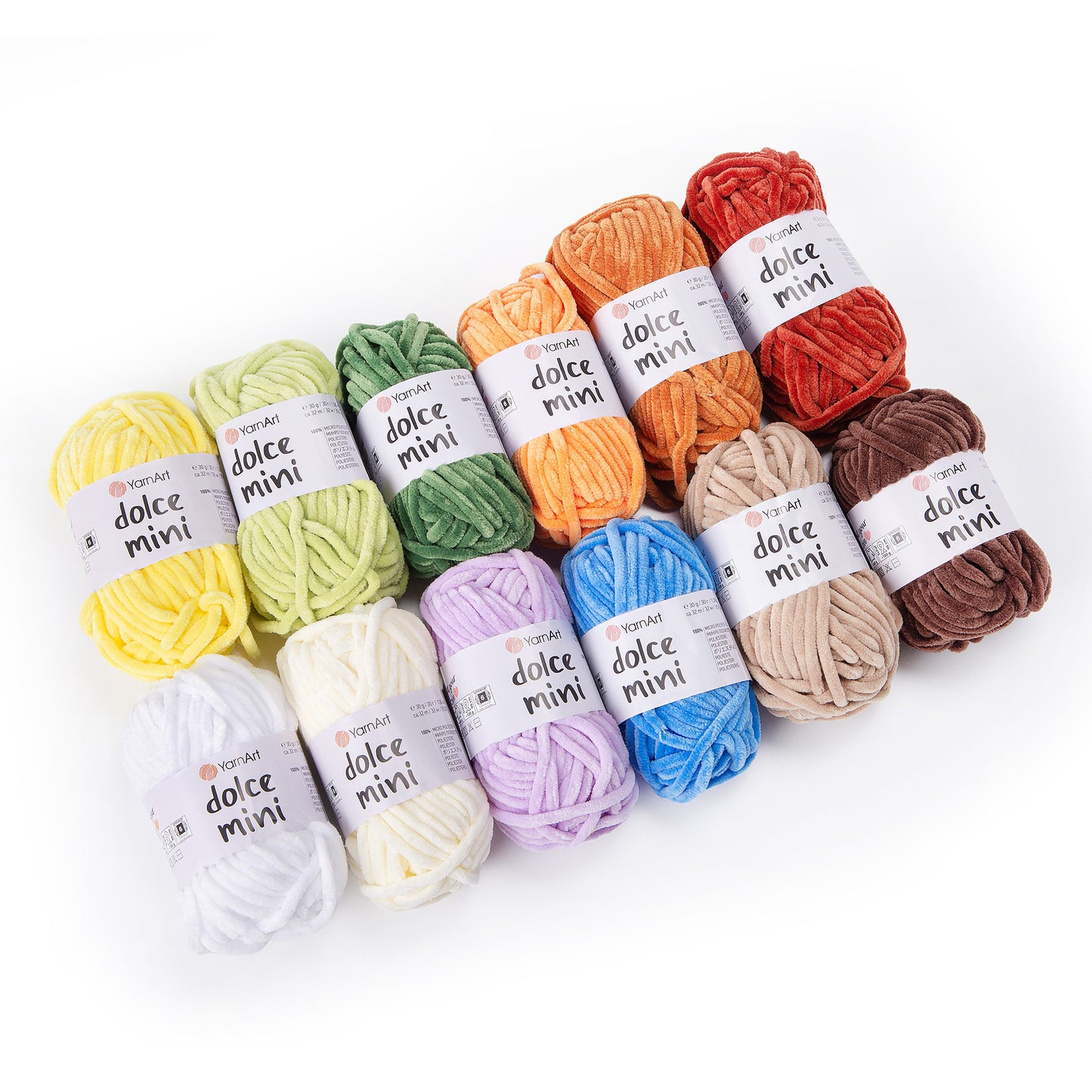 YarnArt Dolce Mini 12 x 30g balls Bundle 100% micro polyester Choose from 4 sets Knitting Crochet Yarn