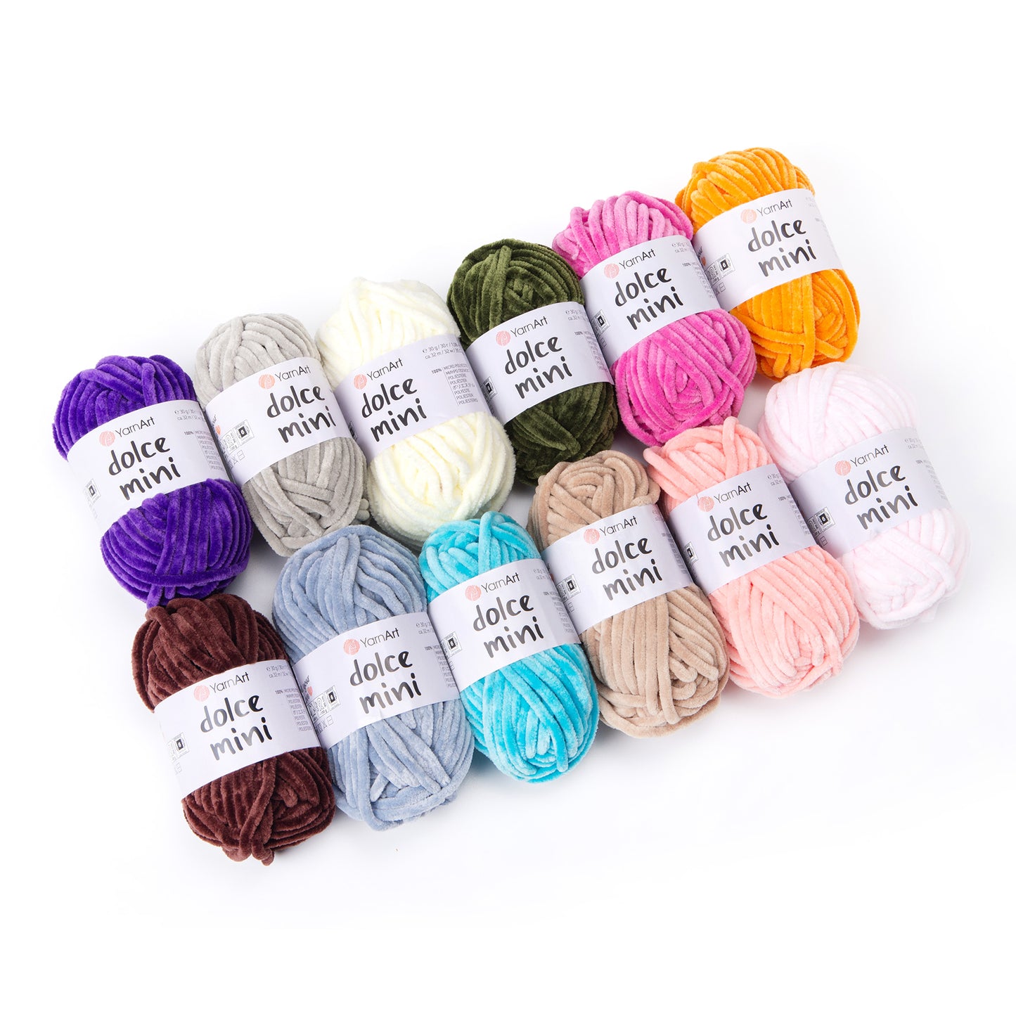 YarnArt Dolce Mini 12 x 30g balls Bundle 100% micro polyester Choose from 4 sets Knitting Crochet Yarn