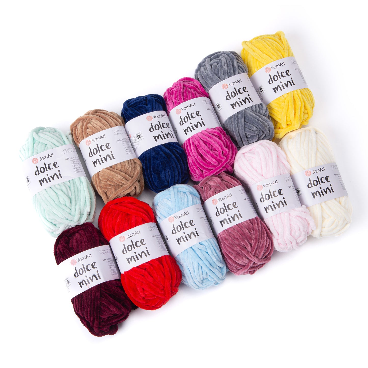 YarnArt Dolce Mini 12 x 30g balls Bundle 100% micro polyester Choose from 4 sets Knitting Crochet Yarn