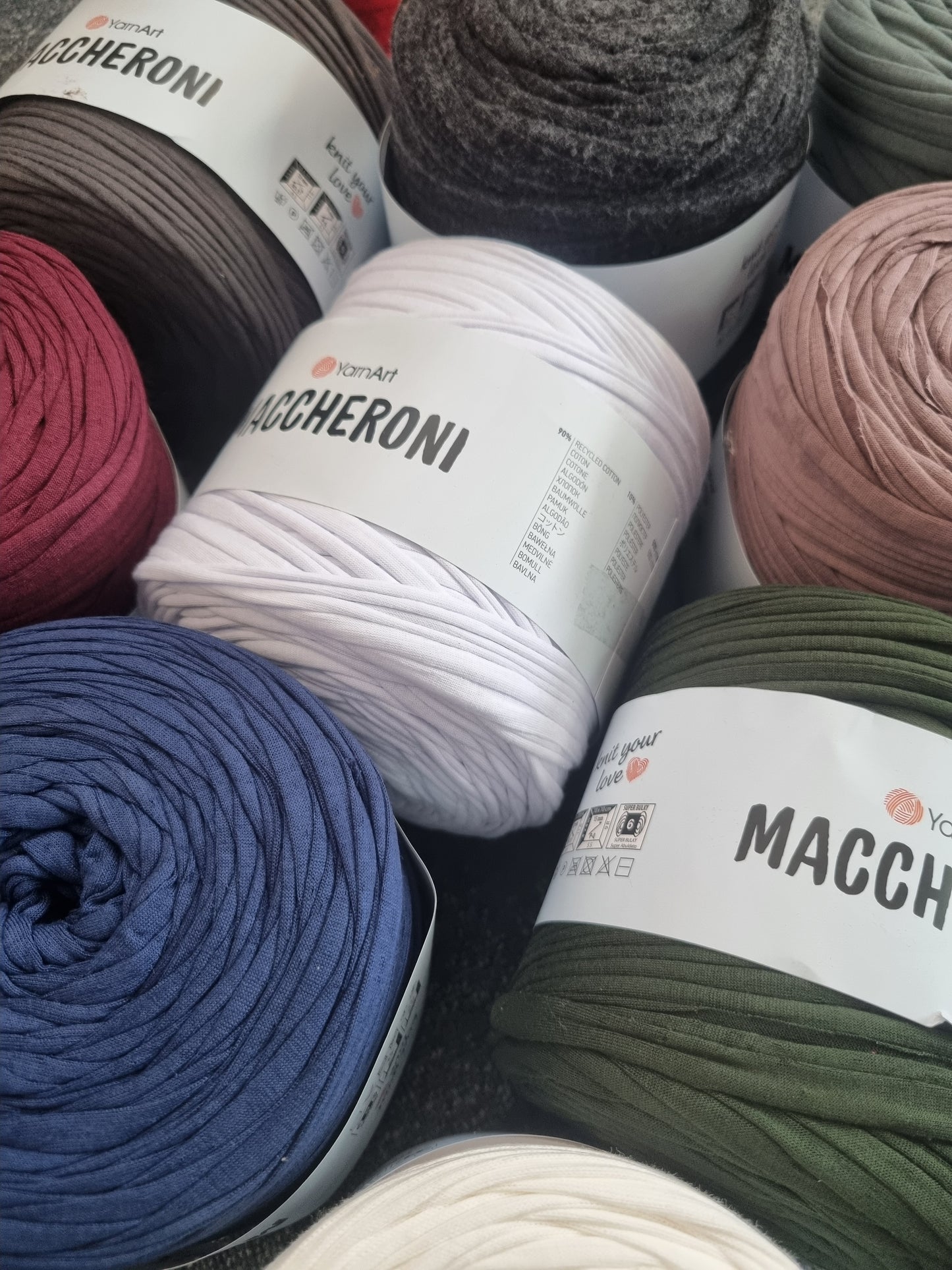 YarnArt Maccheroni 1 x 600g - 130m - 90% Cotton - 10% Polyester  T-Shirt Yarn